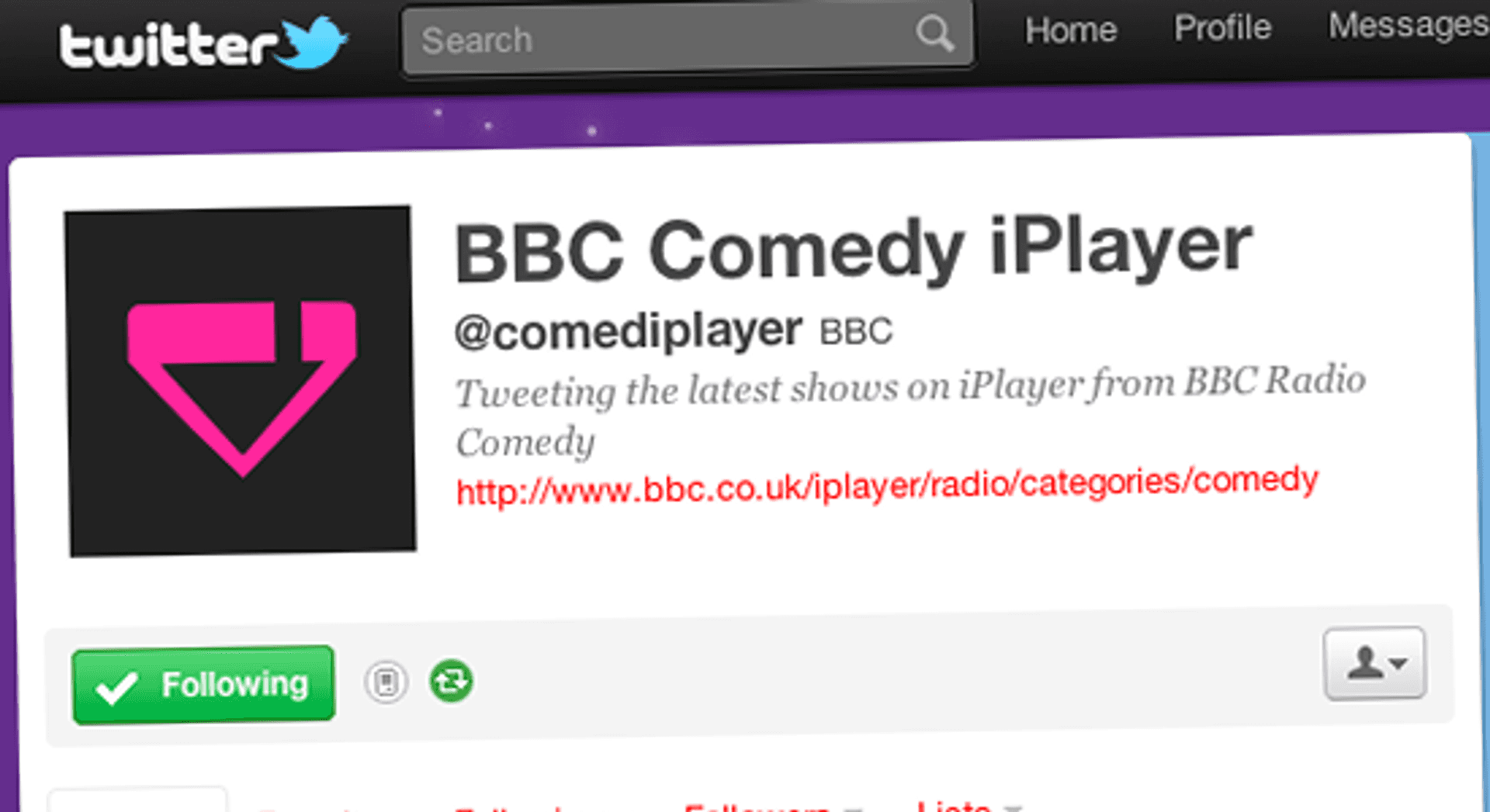 @comediplayer on Twitter